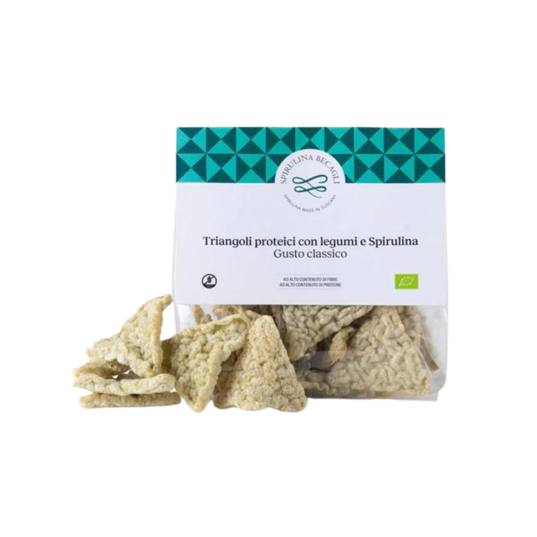 Triangoli proteici bio con legumi e spirulina