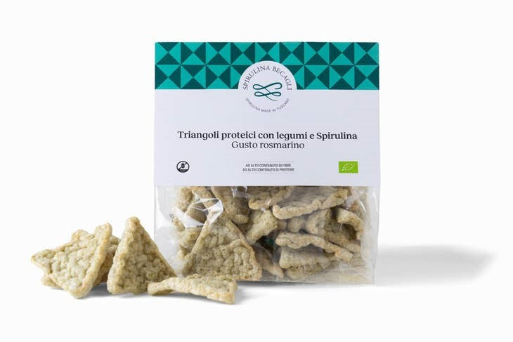 Triangoli proteici bio con legumi e spirulina