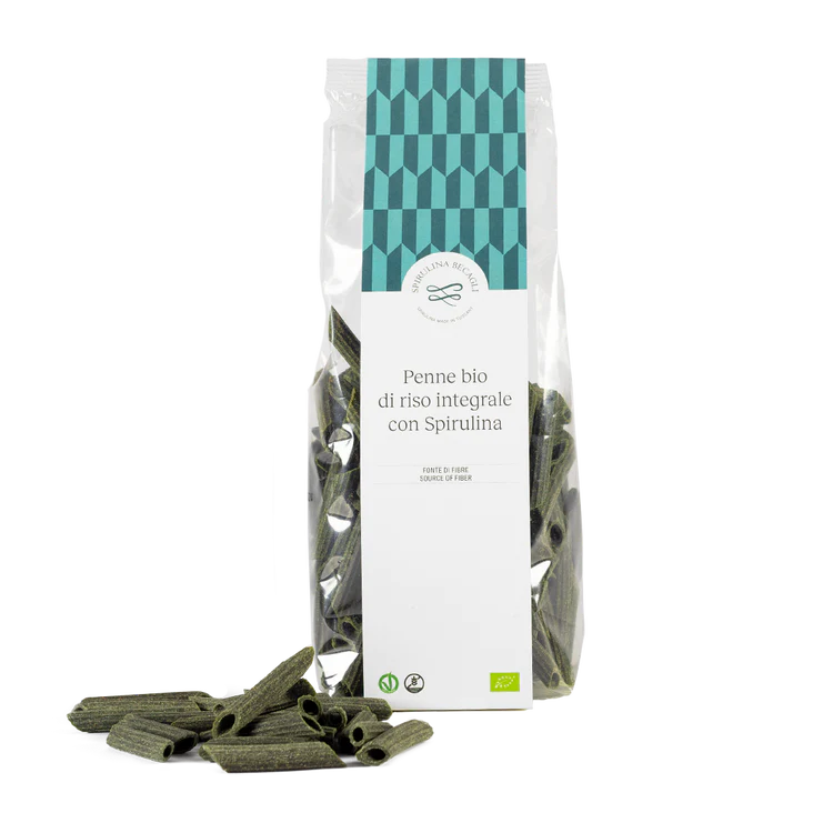 Pasta Bio di riso integrale con spirulina