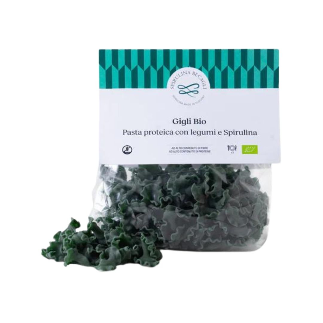 Pasta proteica bio con legumi e spirulina - senza glutine